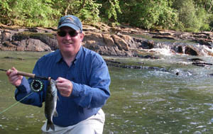 Gary with a Flint River shoal bass...