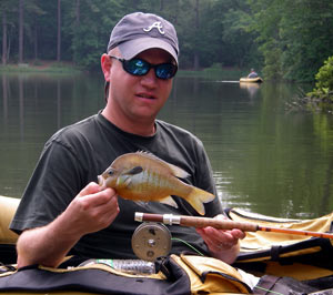 A Callaway Gardens red-breasted sunfish...