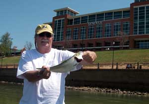 Sam with a Hooch skipjack