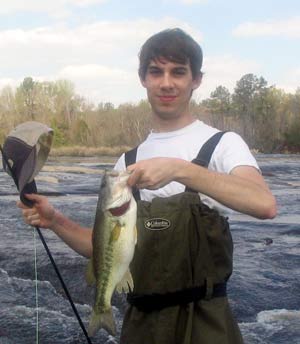 Flint River shoal bass on the fly