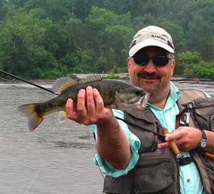 Rainy day shoal bass on the Flint...